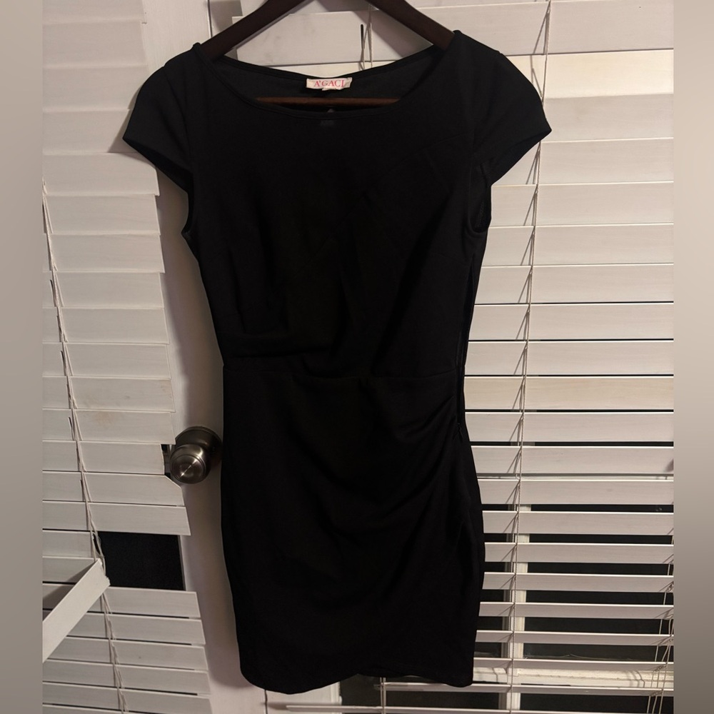 a'gaci Classic Black Mini Dress